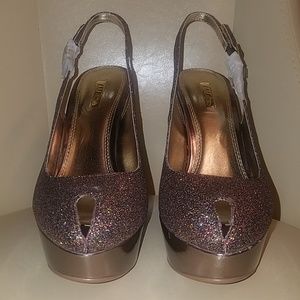 Glitter wedges